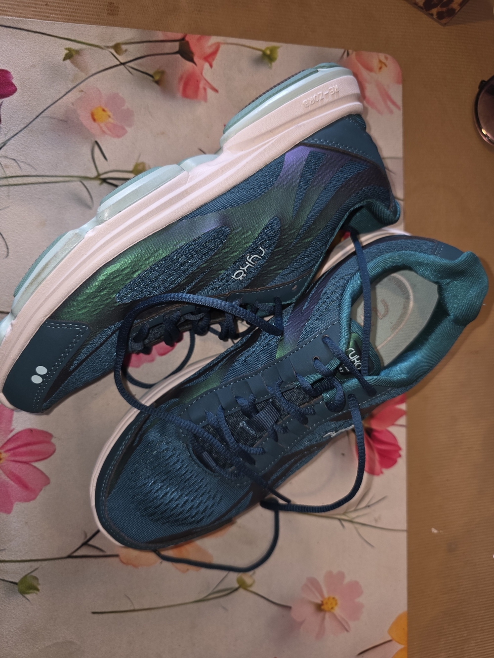 Ryka Teal and Aqua Women's Athletic Running Shoes